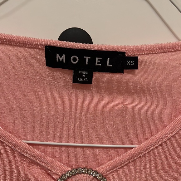 Motel Rocks Pink Sexy Sparkly Top - Picture 4 of 4